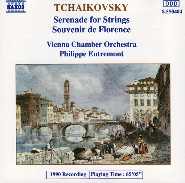 Pyotr Ilyich Tchaikovsky , Wiener Kammerorchester , Philippe Entremont - Serenade For Strings / Souvenir De Florence | Naxos (8.550404)