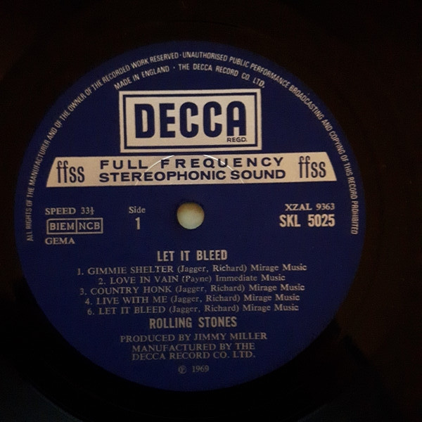 The Rolling Stones - Let It Bleed | Decca (SKL 5025) - 2
