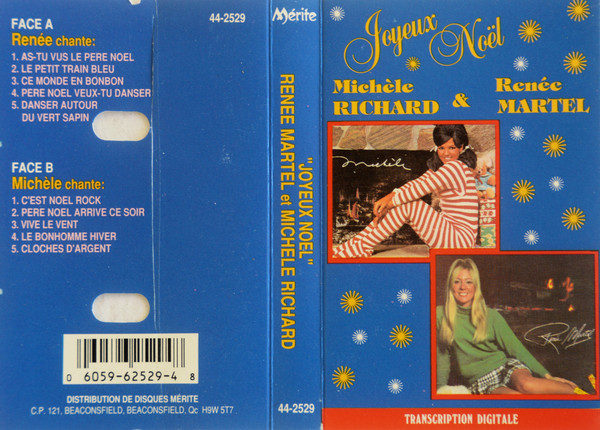 Michèle Richard & Renée Martel - Joyeux Noël | Disques Mérite (44-2529) - 2 Michèle Richard & Renée Martel - Joyeux Noël | Disques Mérite (44-2529) - 2
