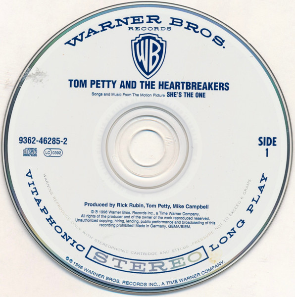 Tom Petty And The Heartbreakers - She's The One - Songs And Music From The Motion Picture | Warner Bros. Records (9362-46285-2) - 3