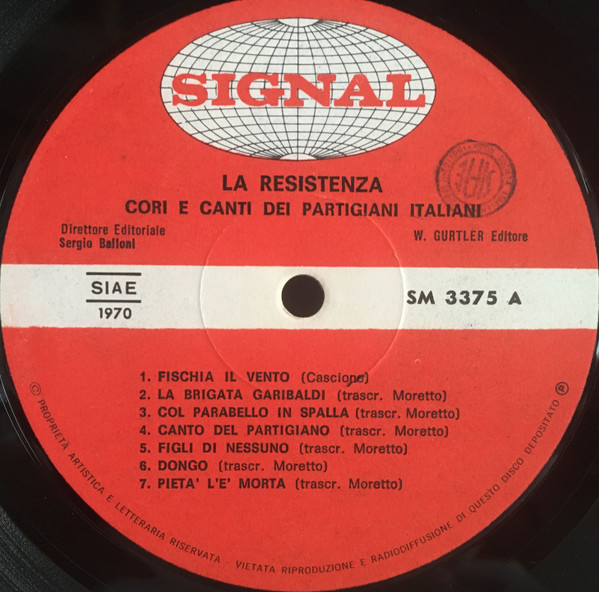 Various - La Resistenza - Cori E Canti Dei Partigiani Italiani | Signal (SM 3375) - 3
