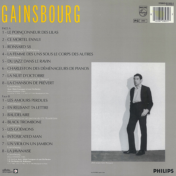 Serge Gainsbourg - 1958 À 1963 | Philips (812 823-1) - 2 Serge Gainsbourg - 1958 À 1963 | Philips (812 823-1) - 2