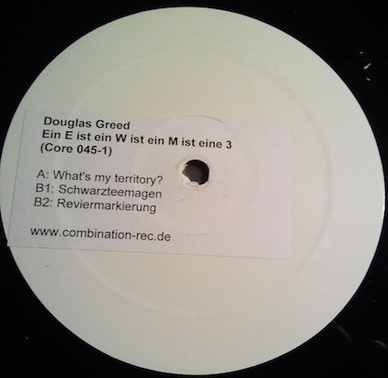 Douglas Greed - Ein E Ist Ein W Ist Ein M Ist Eine 3 | Combination Records (CORE 045-1) - main Douglas Greed - Ein E Ist Ein W Ist Ein M Ist Eine 3 | Combination Records (CORE 045-1) - main