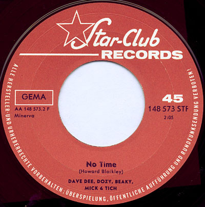 Dave Dee, Dozy, Beaky, Mick & Tich - Hard To Love You / No Time | Star-Club Records (148 573 STF) - 4