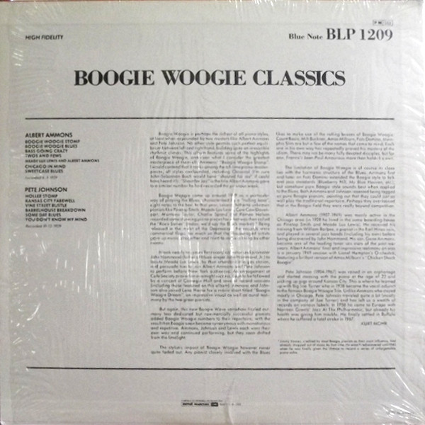 Albert Ammons / Pete Johnson - Boogie Woogie Classics | Blue Note (BLP 1209) - 2 Albert Ammons / Pete Johnson - Boogie Woogie Classics | Blue Note (BLP 1209) - 2