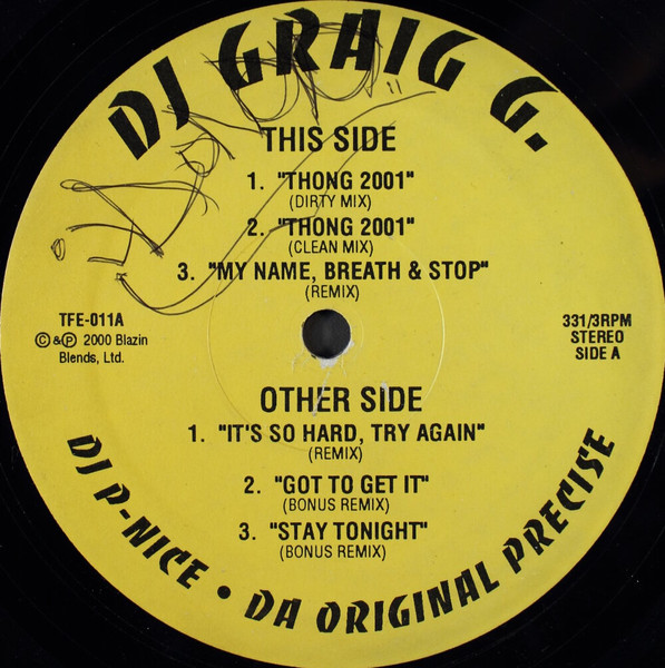 DJ Craig G / DJ P-Nice - Volume One | Top Floor Entertainment (TFE-011) - main DJ Craig G / DJ P-Nice - Volume One | Top Floor Entertainment (TFE-011) - main