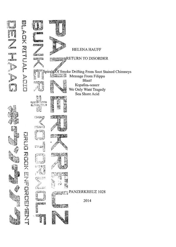Helena Hauff - Return To Disorder | Panzerkreuz Records (Panzerkreuz 1028) - 2 Helena Hauff - Return To Disorder | Panzerkreuz Records (Panzerkreuz 1028) - 2