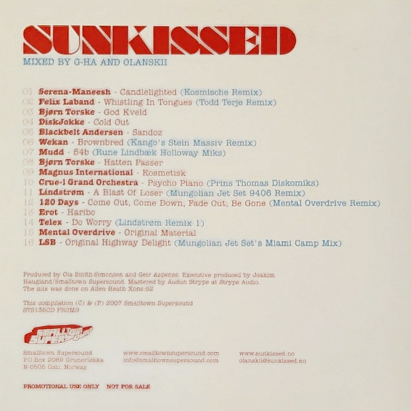 G-Ha and Olanskii - Sunkissed | Smalltown Supersound (STS136CD PROMO) - 2