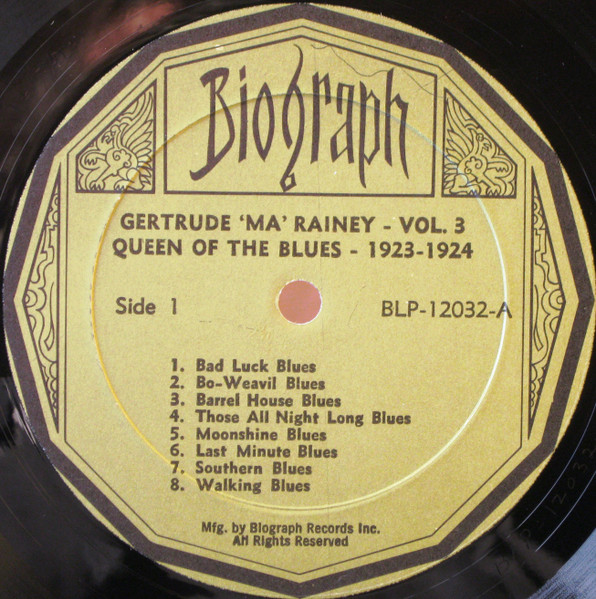 Ma Rainey - Queen Of The Blues (Volume 3 1923-1924) | Biograph (BLP-12032) - 3 Ma Rainey - Queen Of The Blues (Volume 3 1923-1924) | Biograph (BLP-12032) - 3