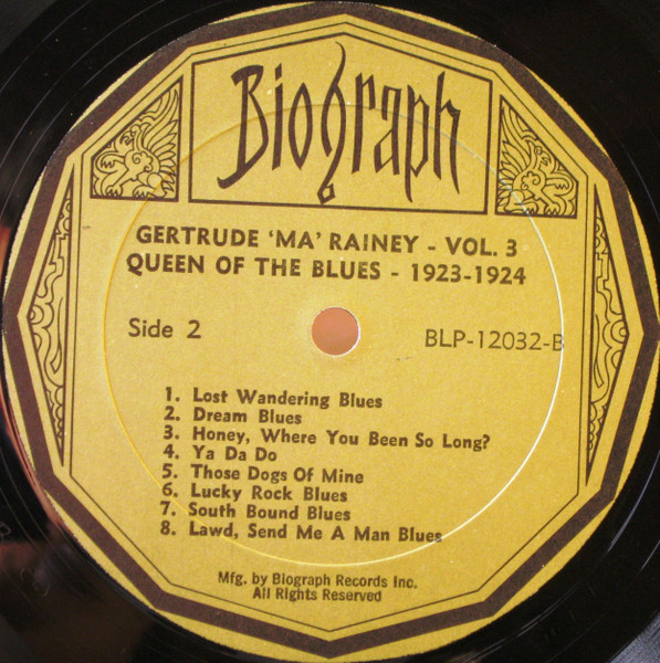 Ma Rainey - Queen Of The Blues (Volume 3 1923-1924) | Biograph (BLP-12032) - 4 Ma Rainey - Queen Of The Blues (Volume 3 1923-1924) | Biograph (BLP-12032) - 4