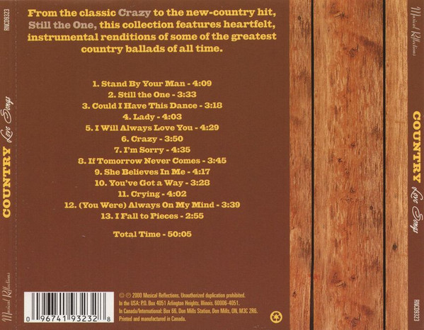 The Don Valley Band - Country Love Songs | Musical Reflections (RNCD9323) - 2 The Don Valley Band - Country Love Songs | Musical Reflections (RNCD9323) - 2