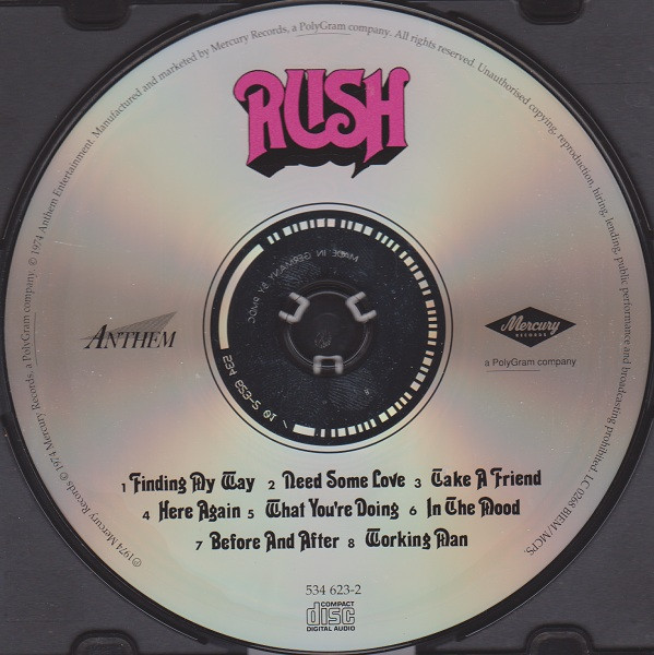 Rush - Rush | Anthem (534 623-2) - 3