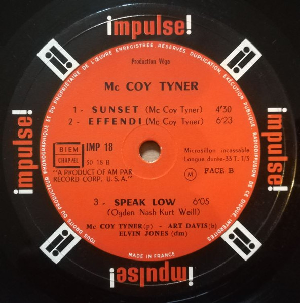 McCoy Tyner Trio - Inception | Impulse! (IMP 18) - 4 McCoy Tyner Trio - Inception | Impulse! (IMP 18) - 4