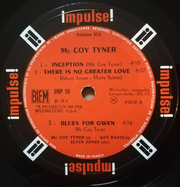 McCoy Tyner Trio - Inception | Impulse! (IMP 18) - 3 McCoy Tyner Trio - Inception | Impulse! (IMP 18) - 3