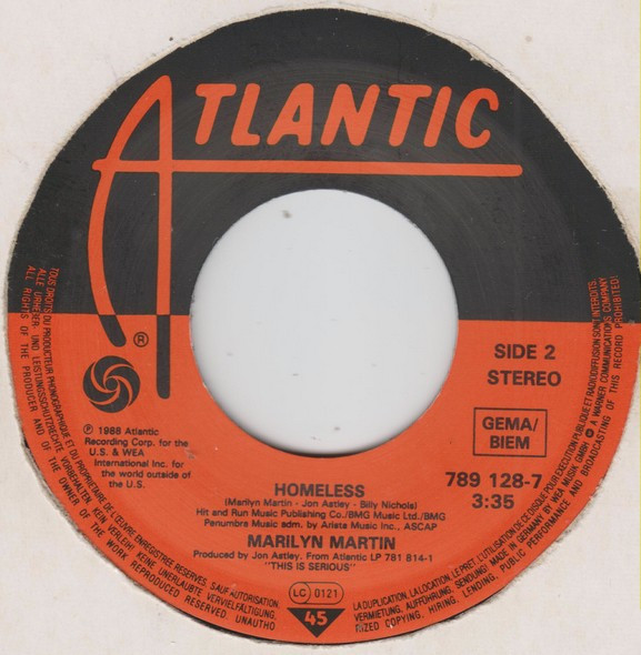 Marilyn Martin - Possessive Love | Atlantic (789 128-7) - 4