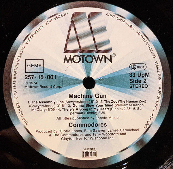 Commodores - Machine Gun | Motown (257·15·001) - 4 Commodores - Machine Gun | Motown (257·15·001) - 4