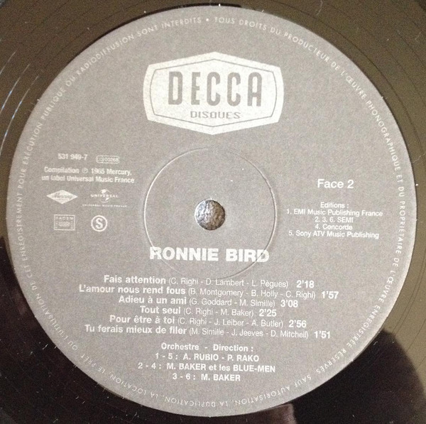 Ronnie Bird - Ronnie Bird | Universal (154.134S) - 4