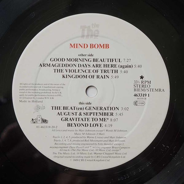 The The - Mind Bomb | Epic (463319 1) - 4