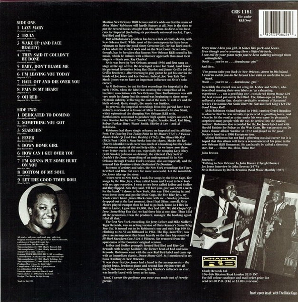 Alvin Robinson - Shine On | Charly R&B (CRB 1181) - 2