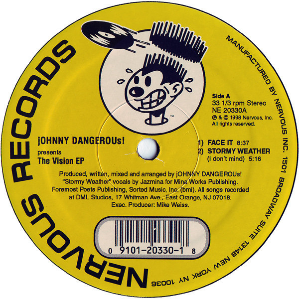 Johnny Dangerous - The Vision EP | Nervous Records (NE 20330) - main