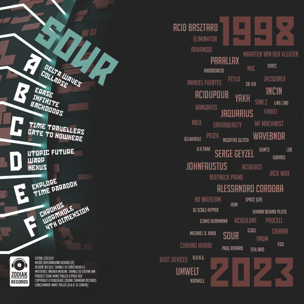 *SOUR* - Time Paradox LP - 25th Anniversary Vinyl Edition | Zodiak Commune (ZC032LP) - 3 *SOUR* - Time Paradox LP - 25th Anniversary Vinyl Edition | Zodiak Commune (ZC032LP) - 3