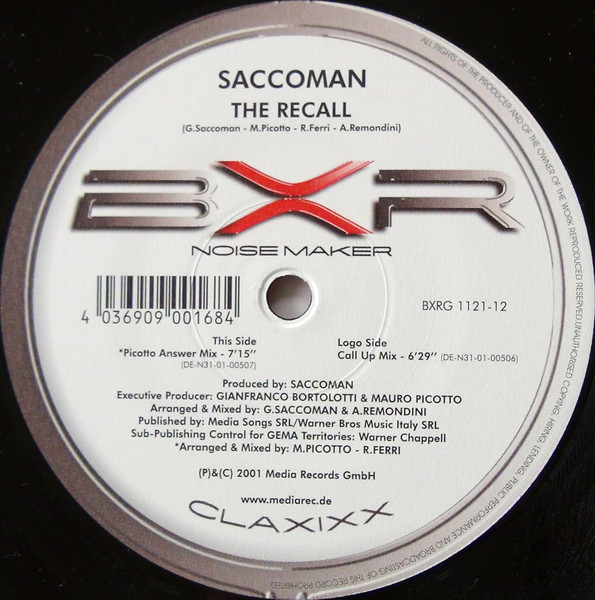 Saccoman - The Recall | BXR (BXRG 1121-12) - main