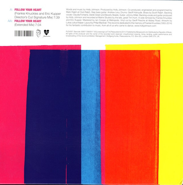 Holly Johnson - Follow Your Heart | Pleasuredome (PLDV007) - 2 Holly Johnson - Follow Your Heart | Pleasuredome (PLDV007) - 2
