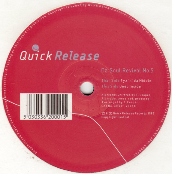 Tyree Cooper - Da Soul Revival No.5 | Quick Release Records (QR 001) - main
