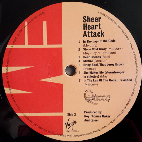 Queen - Sheer Heart Attack | Virgin EMI Records (602547202680) - 3