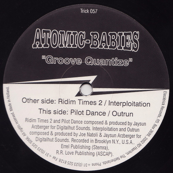 Atomic Babies - Groove Quantize | Elecktrick Records (TRICK 057)