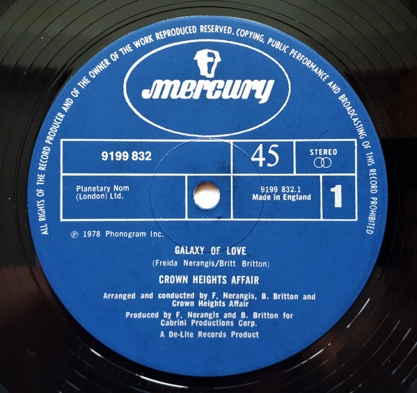 Crown Heights Affair - Galaxy Of Love | Mercury (9199 832)