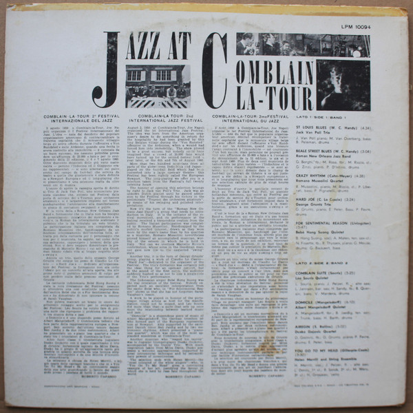 Various - Jazz At Comblain La-Tour | RCA Italiana (LPM-10094) - 2 Various - Jazz At Comblain La-Tour | RCA Italiana (LPM-10094) - 2