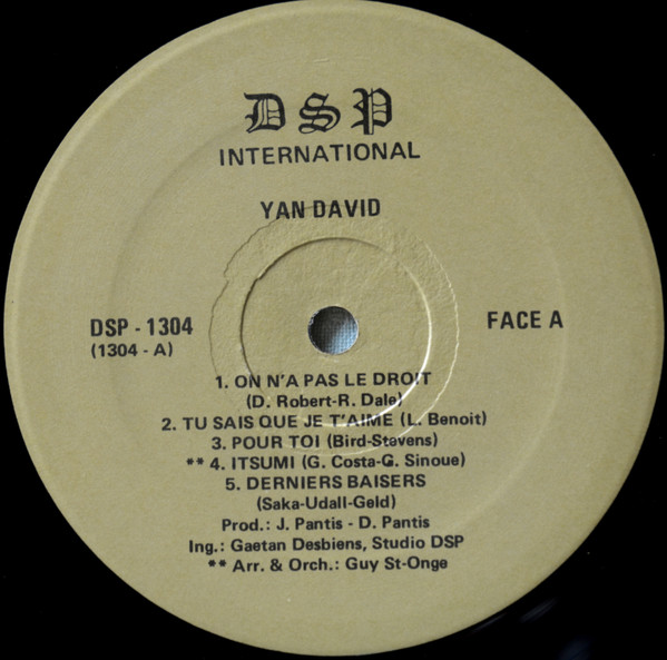 Yan David - Yan David | DSP International (DSP-1304) - 3 Yan David - Yan David | DSP International (DSP-1304) - 3