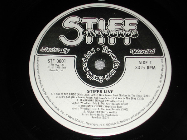 Various - Stiffs Live | Stiff Records (STF 0001) - 4