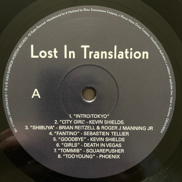 Various - Lost In Translation (Music From The Motion Picture Soundtrack) | Emperor Norton (603497843510) - 2