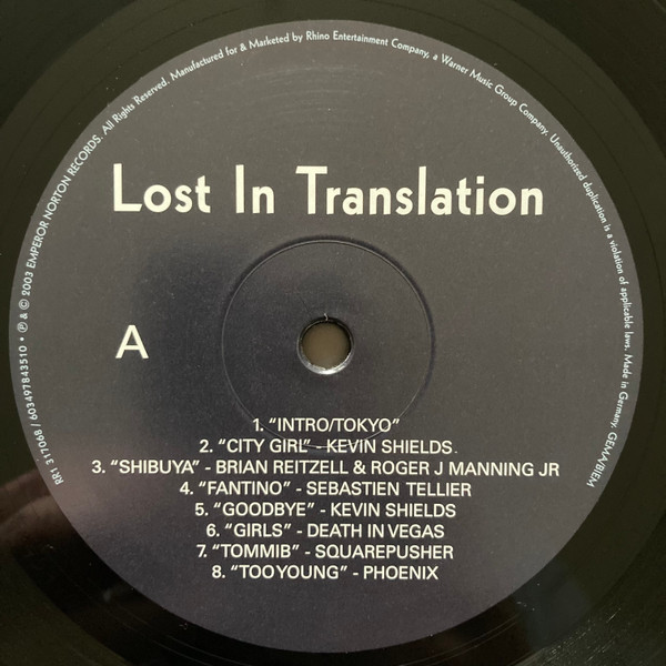 Various - Lost In Translation (Music From The Motion Picture Soundtrack) | Emperor Norton (603497843510) - 3