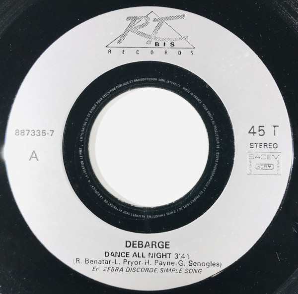 DeBarge - Dance All Night | RT Bis Records (887 335-7) - 3