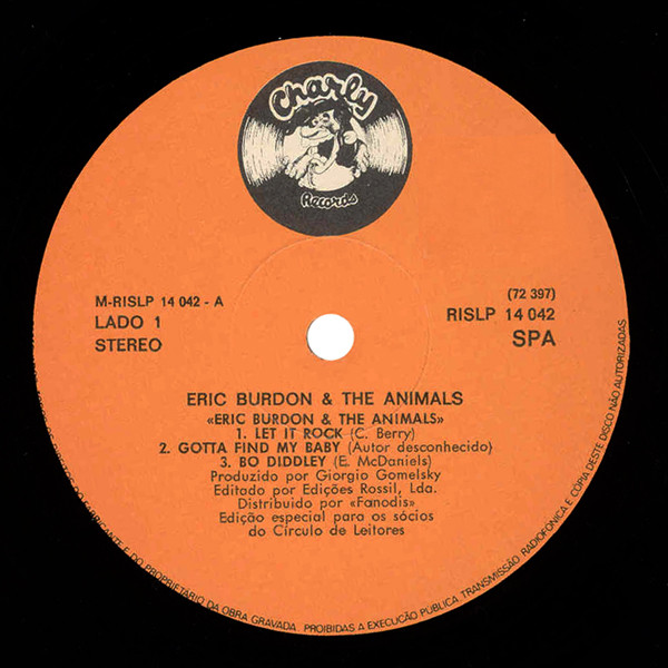 Eric Burdon &  The Animals - Newcastle-On-Tyne, December 1963 | Charly Records (RISLP 14042) - 3