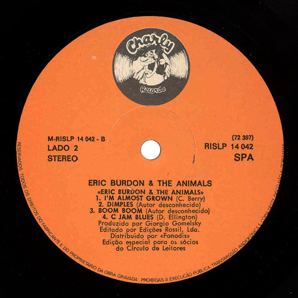 Eric Burdon &  The Animals - Newcastle-On-Tyne, December 1963 | Charly Records (RISLP 14042) - 4