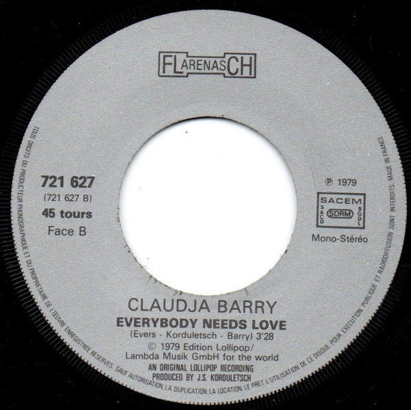 Claudja Barry - You Make Me Feel The Fire / Everybody Needs Love | Flarenasch (721 627) - 4 Claudja Barry - You Make Me Feel The Fire / Everybody Needs Love | Flarenasch (721 627) - 4
