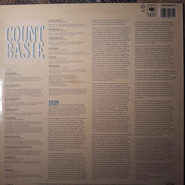 Count Basie - The Essential Count Basie Volume 1 | CBS (CBS 460061 1) - main