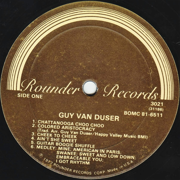 Guy Van Duser - Finger Style Guitar Solos | Rounder Records (3021) - 2 Guy Van Duser - Finger Style Guitar Solos | Rounder Records (3021) - 2