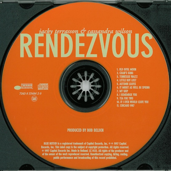 Jacky Terrasson & Cassandra Wilson - Rendezvous | Blue Note (7243 8 55484 2 0) - 2