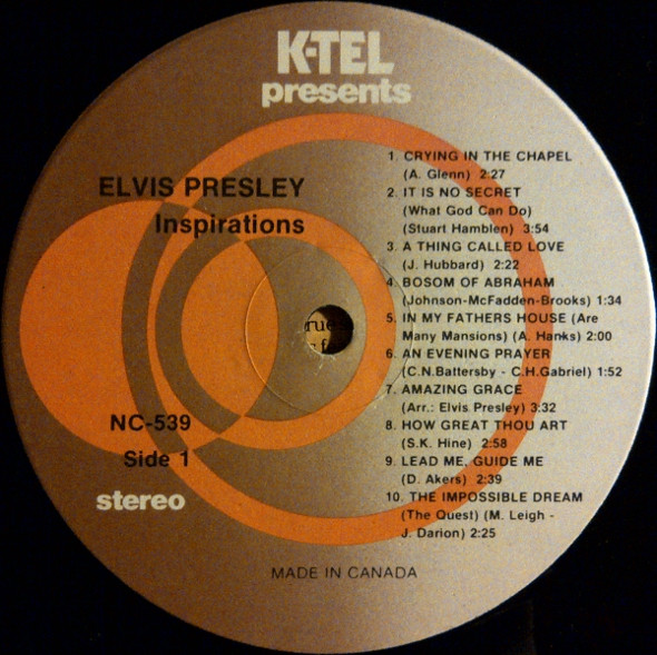Elvis Presley - Inspirations | K-Tel (NC 539) - 3 Elvis Presley - Inspirations | K-Tel (NC 539) - 3