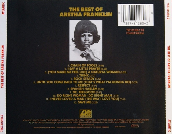 Aretha Franklin - The Best Of Aretha Franklin | Atlantic (7567-81280-2) - main