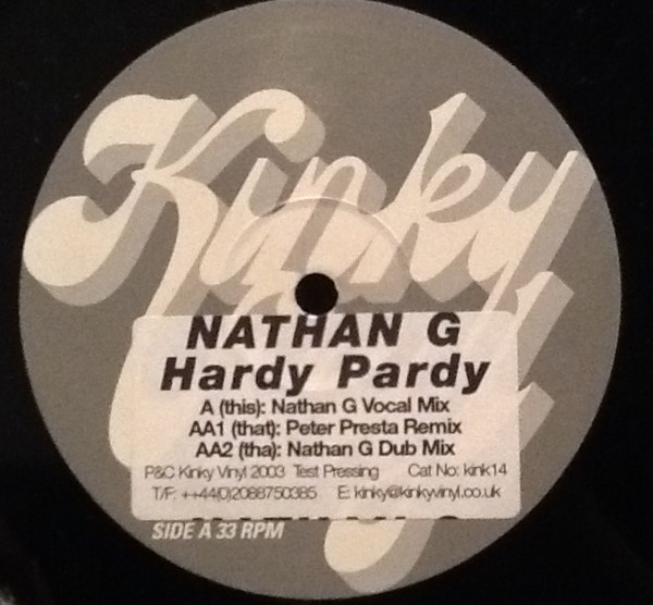 Nathan G - Hardy Pardy | Kinky Vinyl (KINK 14)