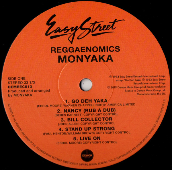 Monyaka - Reggaenomics | Demon Records (DEMREC513) - 3