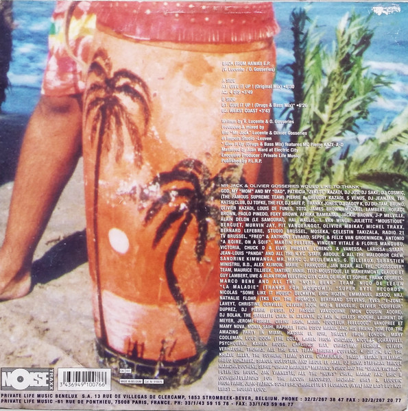 Mr. Jack & Olivier Gosseries - Back From Hawaii E.P. | Noise Traxx (910076) - 2