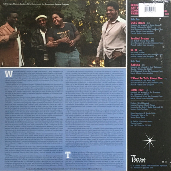 Idris Muhammad , Ray Drummond , George Coleman , Pharoah Sanders - Kabsha | Theresa Records (TR 110) - 2