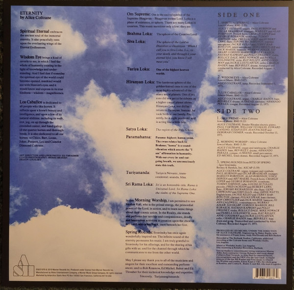 Alice Coltrane - Eternity | Antarctica Starts Here (ASH311) - 2 Alice Coltrane - Eternity | Antarctica Starts Here (ASH311) - 2